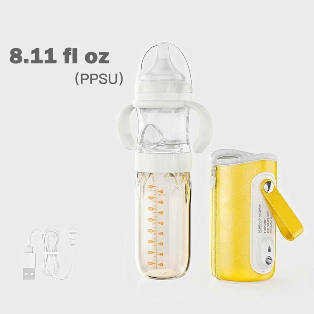 USB Heated Baby Feeding Bottle Cover With Insulation